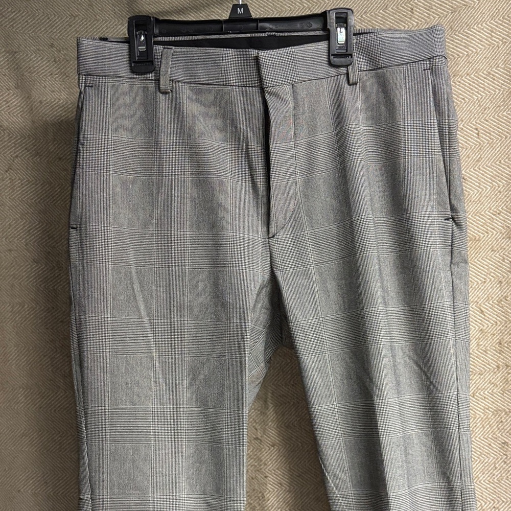 H&M Black and White Checkered Pants